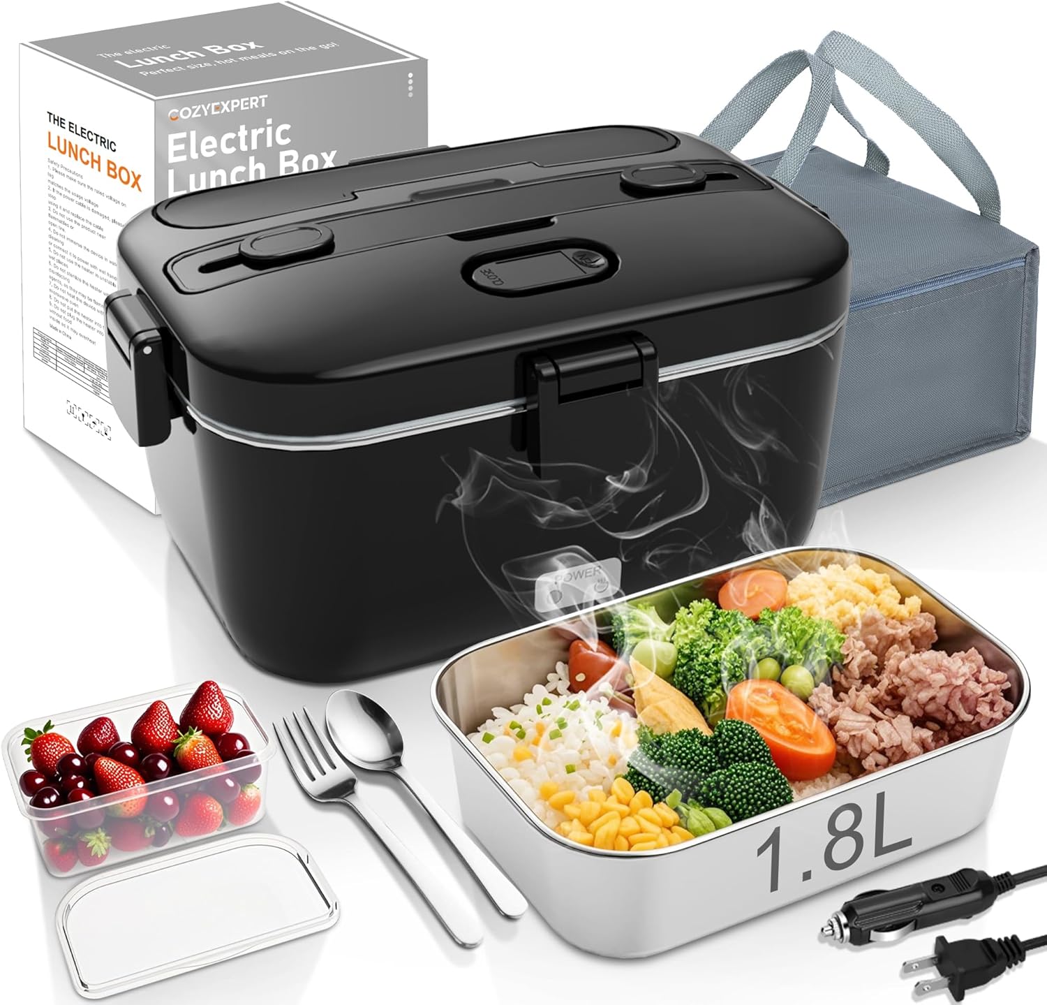 Detalle de COZYEXPERT Electric Lunch Box 1.8L 🍱