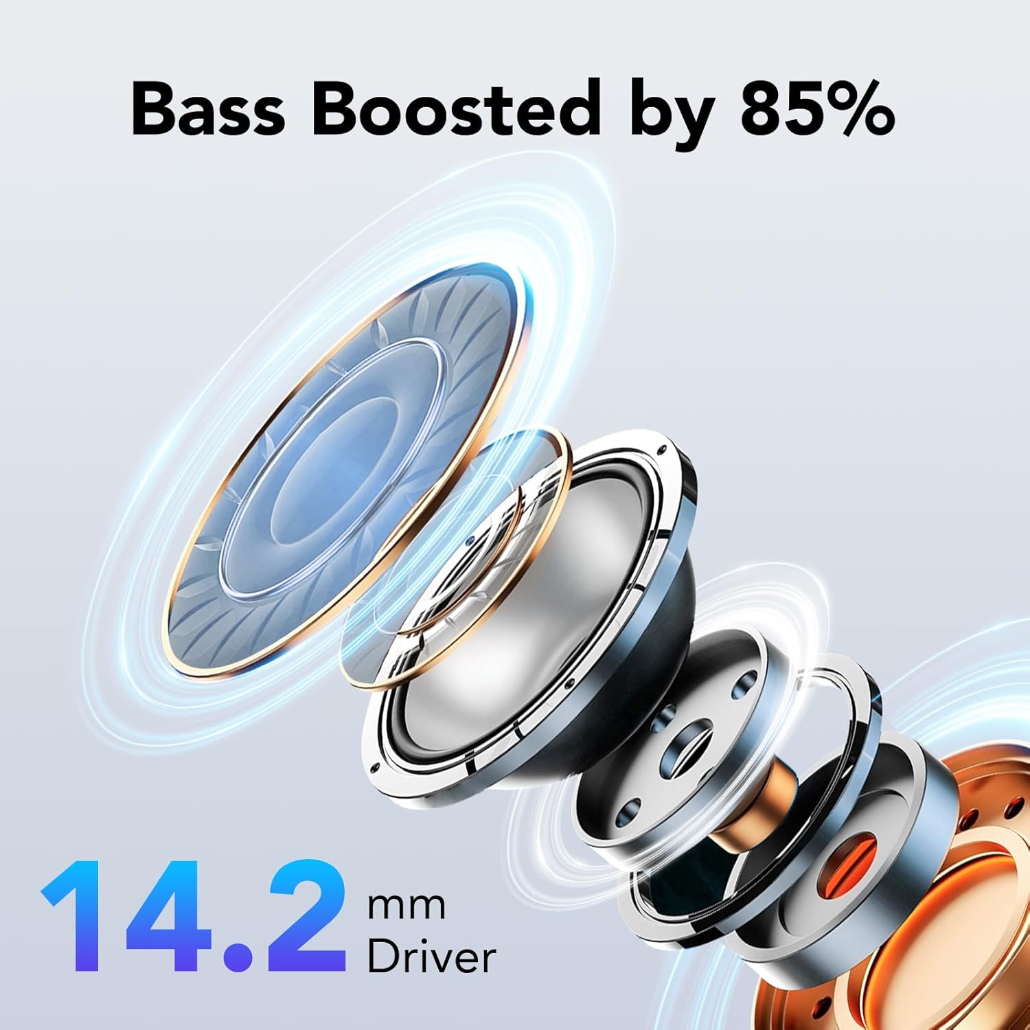 Thumbnail 1 de IKT wireless ear buds, 50 hrs playtime