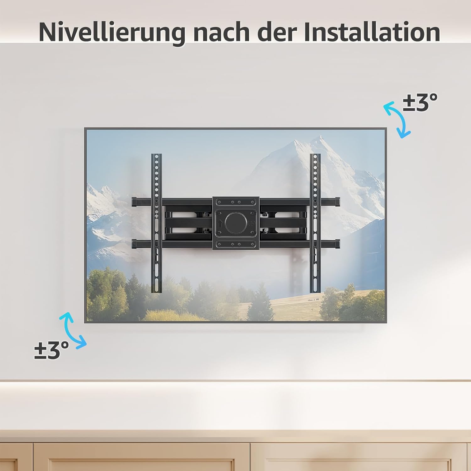 Thumbnail 6 de MOUNTUP TV Wandhalterung Schwenkbar Neigbar für 37–82 Zoll – bis 50 kg, max. VESA 600x400 mm