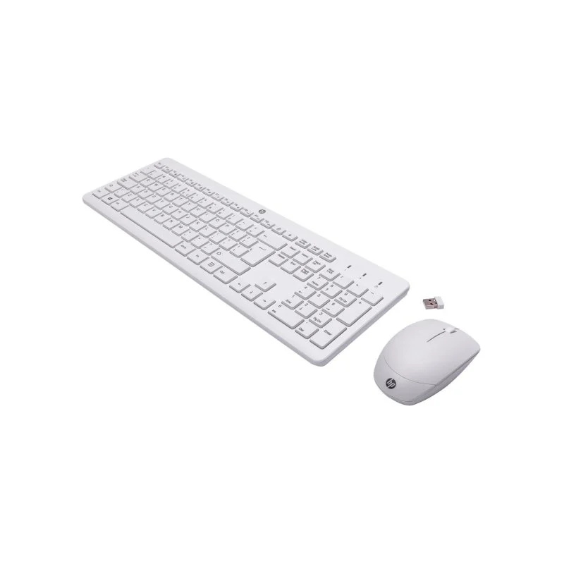 Detalle 2 de HP Combo 230: teclado de membrana inalámbrico 2,4 GHz con ratón (layout ES, blanco)