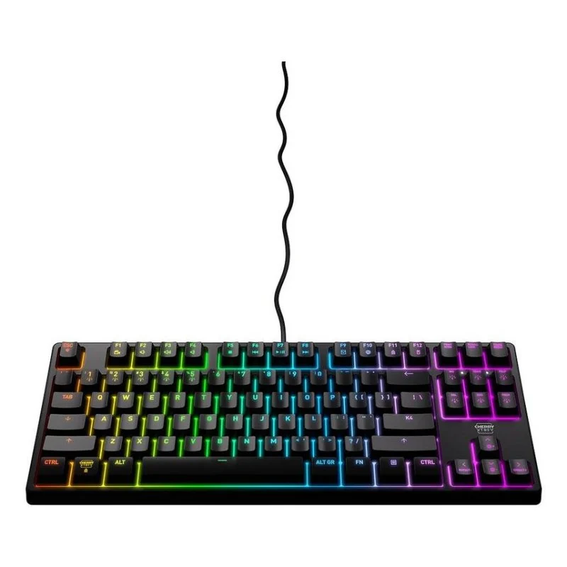 Detalle 2 de Cherry XTRFY K4V2: teclado mecánico compacto con Cherry MX2A Red para juego y escritura precisa
