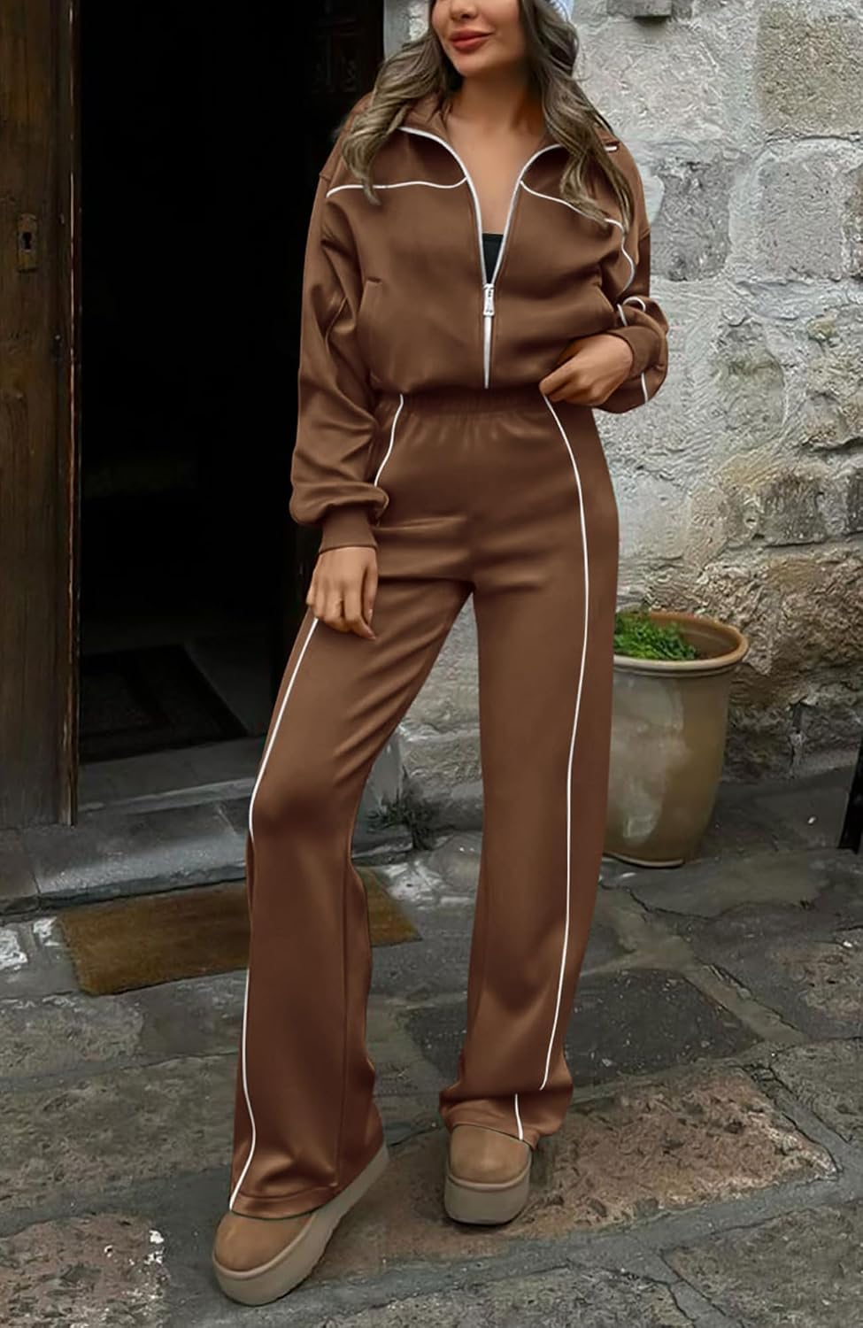 Detalle 2 de BTFBM Two Piece Tracksuit Women's Zip Up