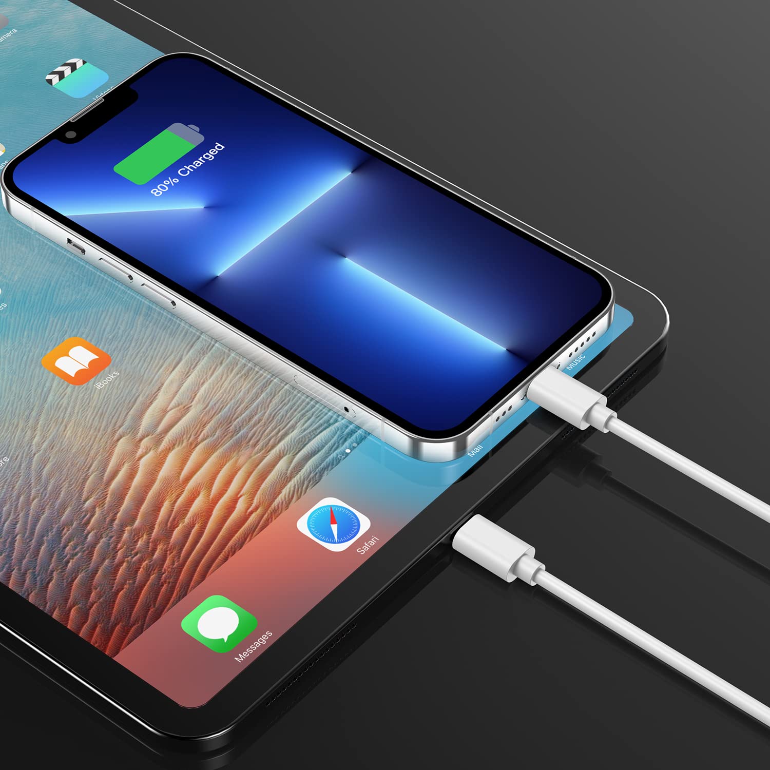 Thumbnail 6 de JJCALL 1.8m iPhone Charger Cable