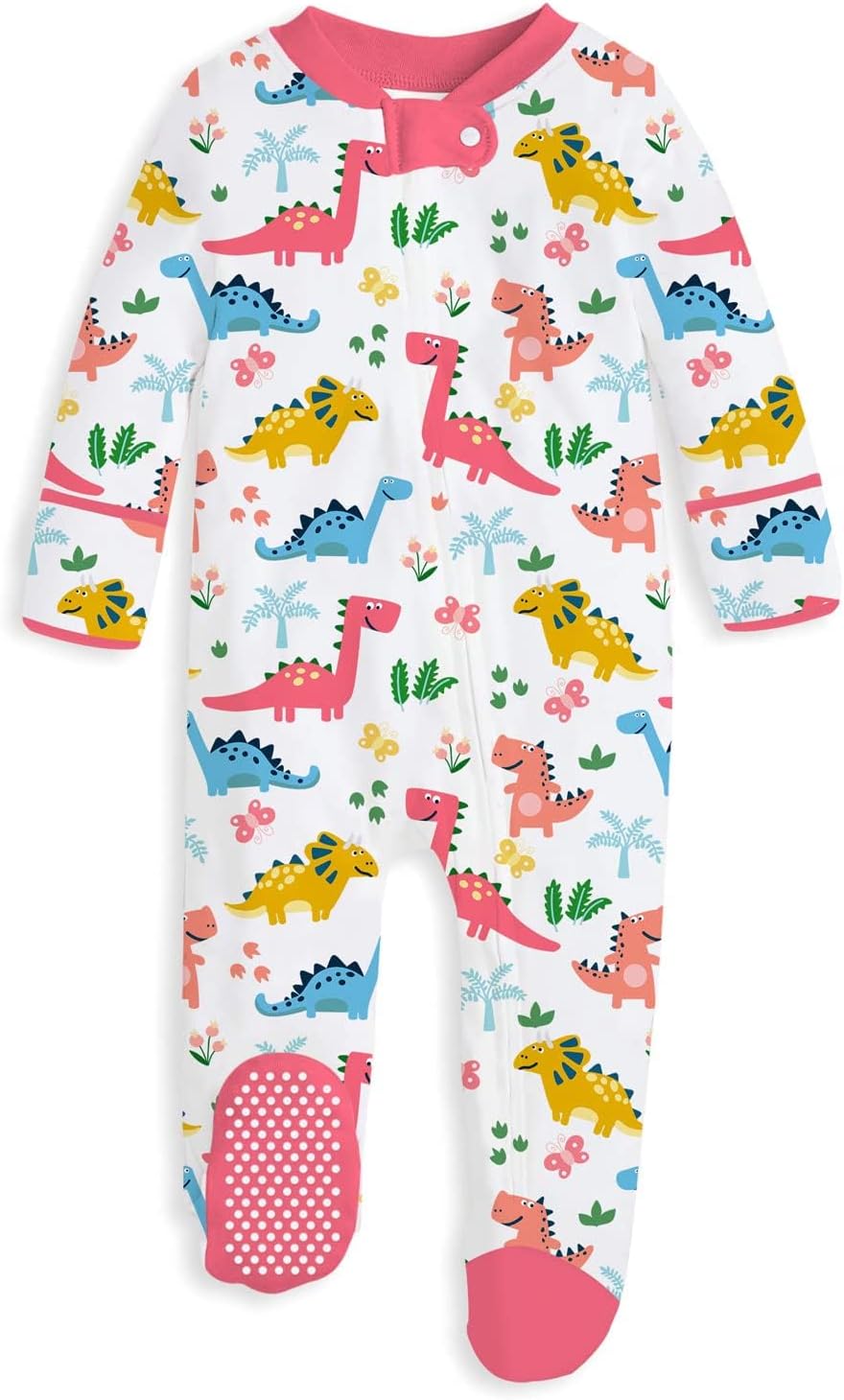 Detalle de UNIFACO Baby Footed Pajamas, 0–12 Months