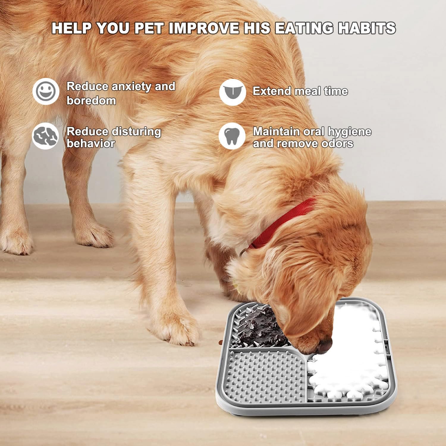 Detalle 2 de Azyh Licking Mat 2 Pack slow feeder for dogs 🐾