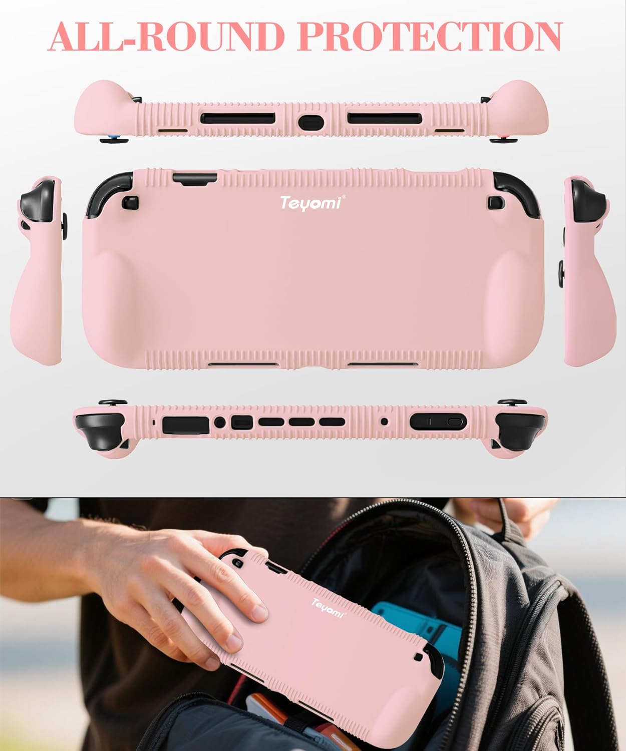 Thumbnail 2 de Teyomi Funda silicona para Nintendo Switch 2 Rosa