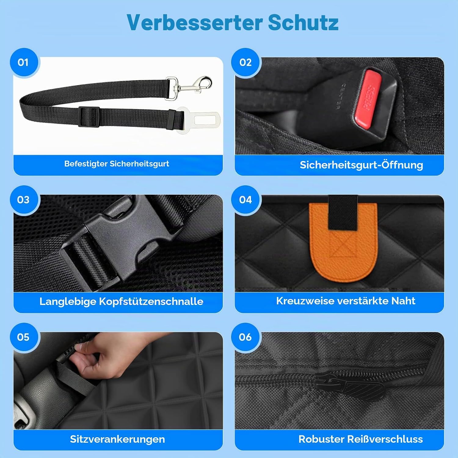 Thumbnail 6 de Hundedecke Auto Rückbank 131 cm