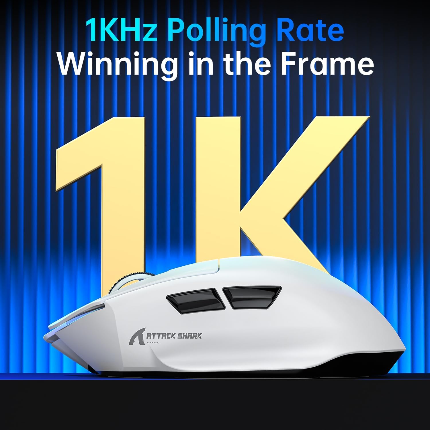 Thumbnail 4 de ATTACK SHARK V6 65g Superlight Mouse with Magnetic Charging Dock