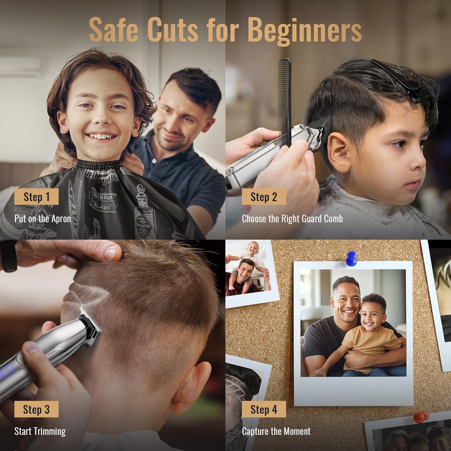 Thumbnail 3 de Jack&Rose Hair Clippers and Trimmers Set USB Rechargeable 💈