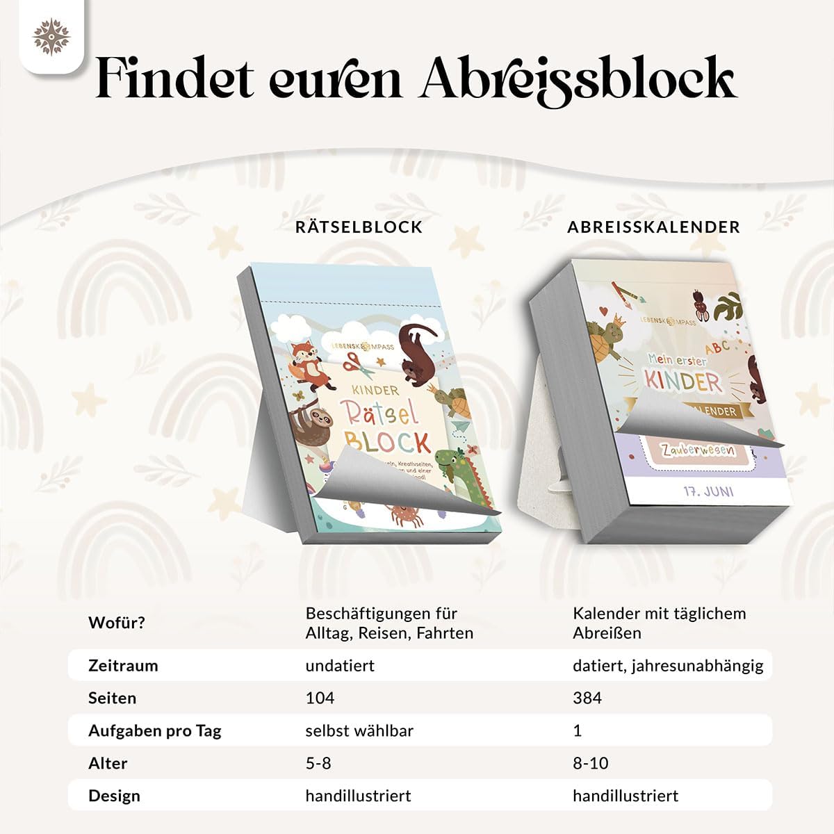 Detalle 2 de Lebenskompass Lebenskompass® Vorschulblock