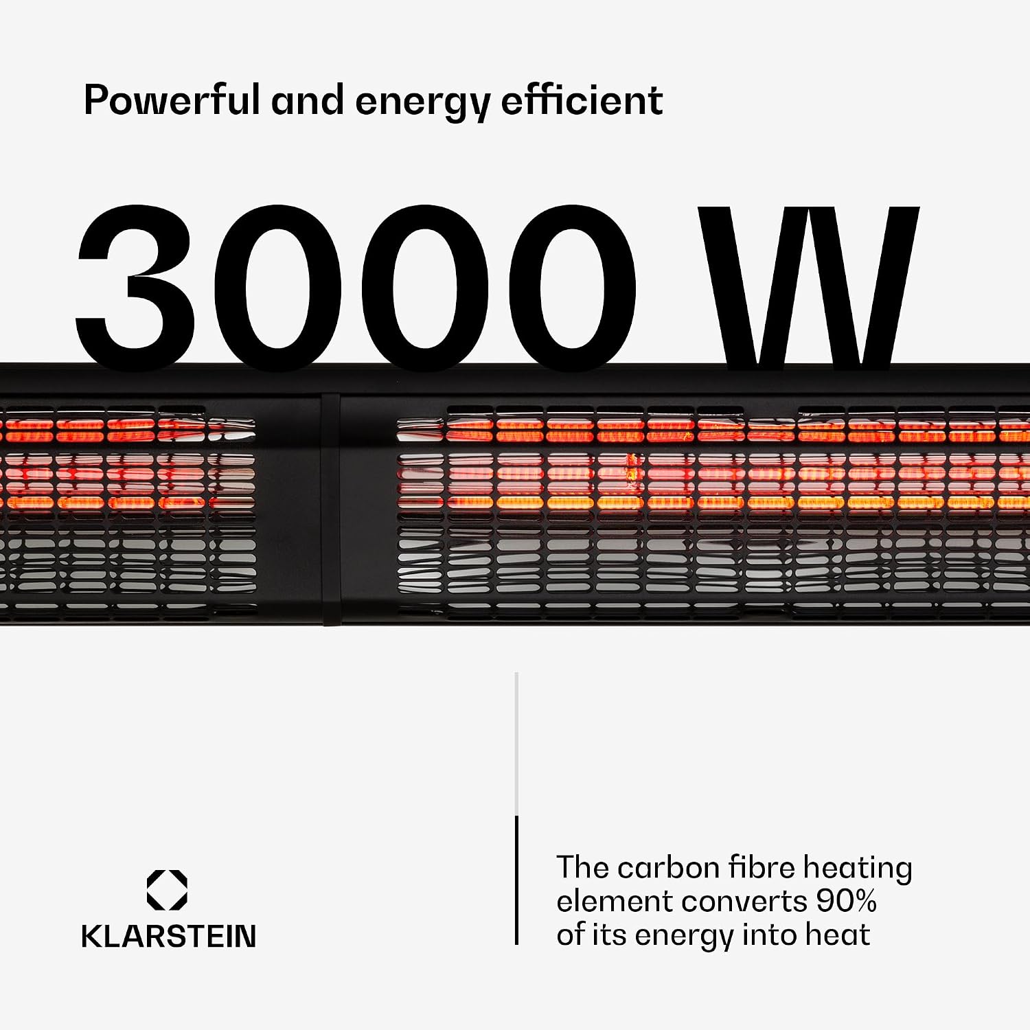 Detalle de blumfeldt Heat Guru HHG8-Goldbar 2x – promiennik tarasowy 3000 W z pilotem