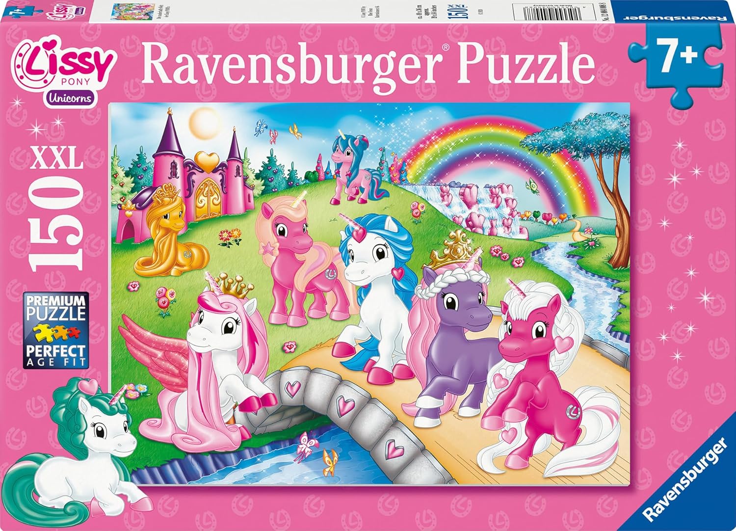 Detalle de Ravensburger Kinderpuzzle Lissy Pony XXL mit 100 Teilen – für Kinder ab 7 Jahren