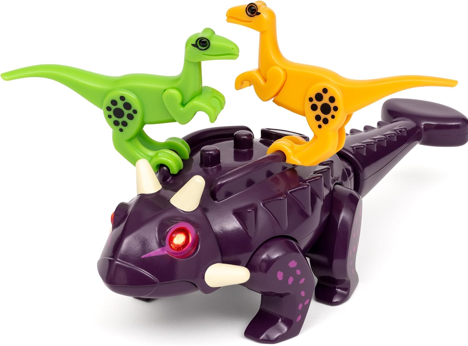 Detalle 2 de BRIO World 36082 Dinosaurier Ankylosaurus – Zug- & Dinosaurier-Spielset für BRIO World