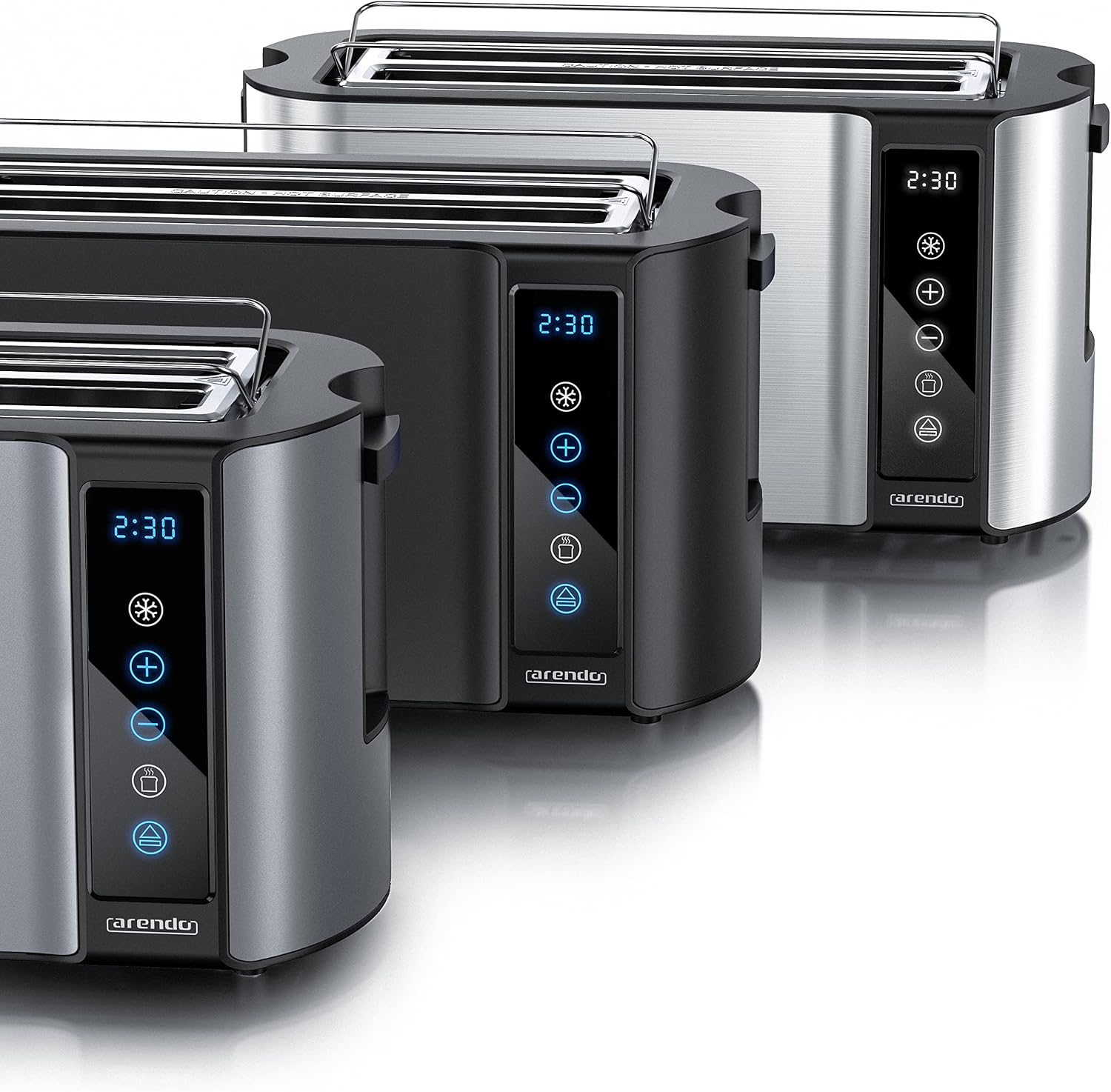 Thumbnail 5 de Arendo Edelstahl Toaster 4 Scheiben, 1500 W