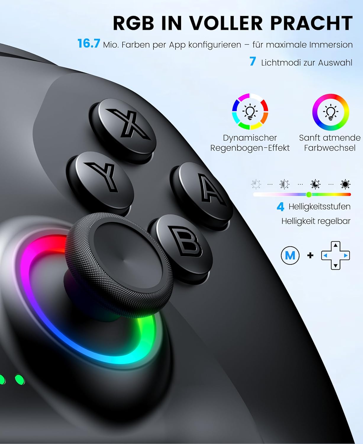 Thumbnail 2 de BEBONCOOL HOTS Switch Controller mit Ladestation – Pro Controller für Switch 2/Switch/OLED/Lite