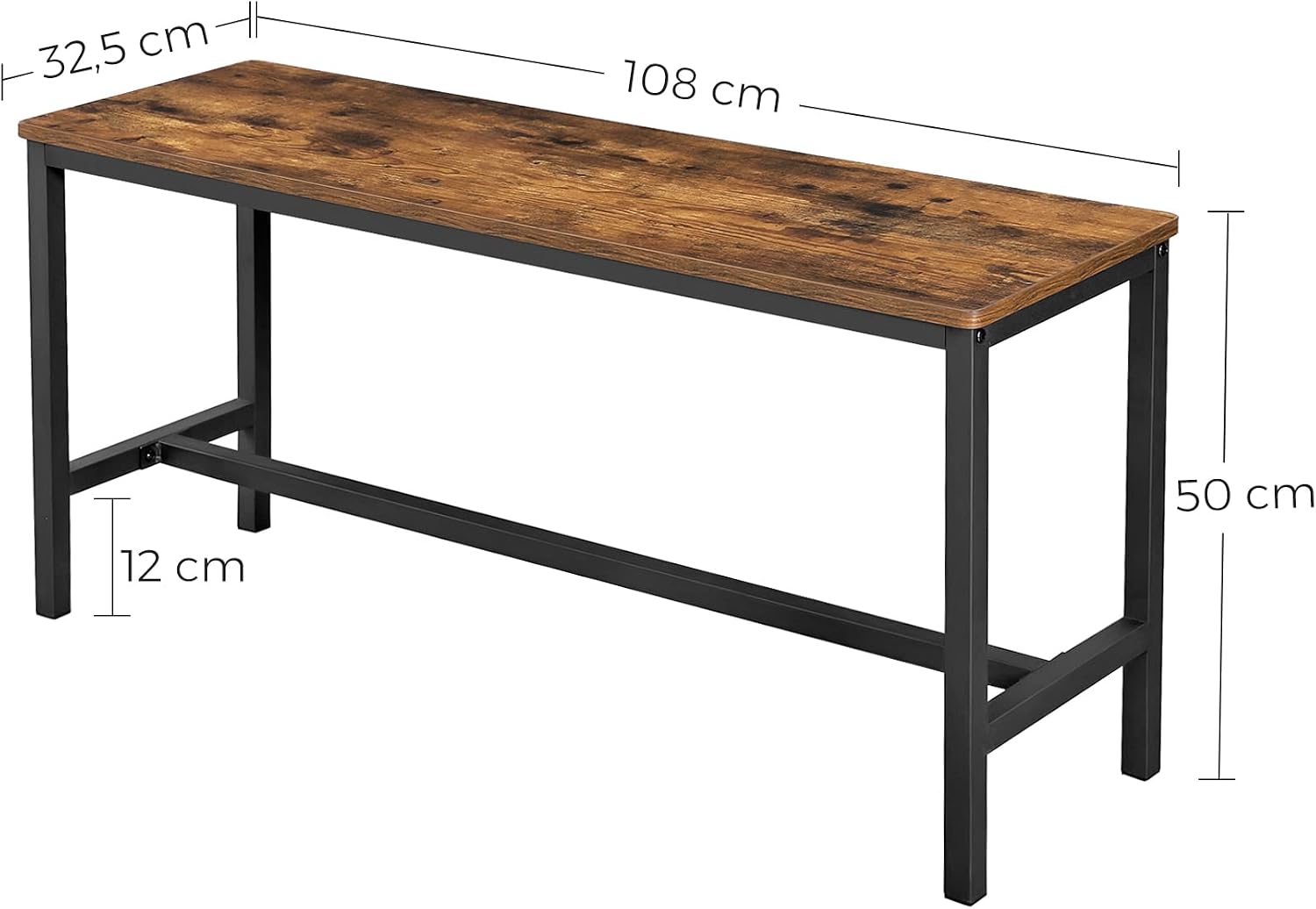 Detalle 2 de VASAGLE KTB33X bancos cocina 108 cm