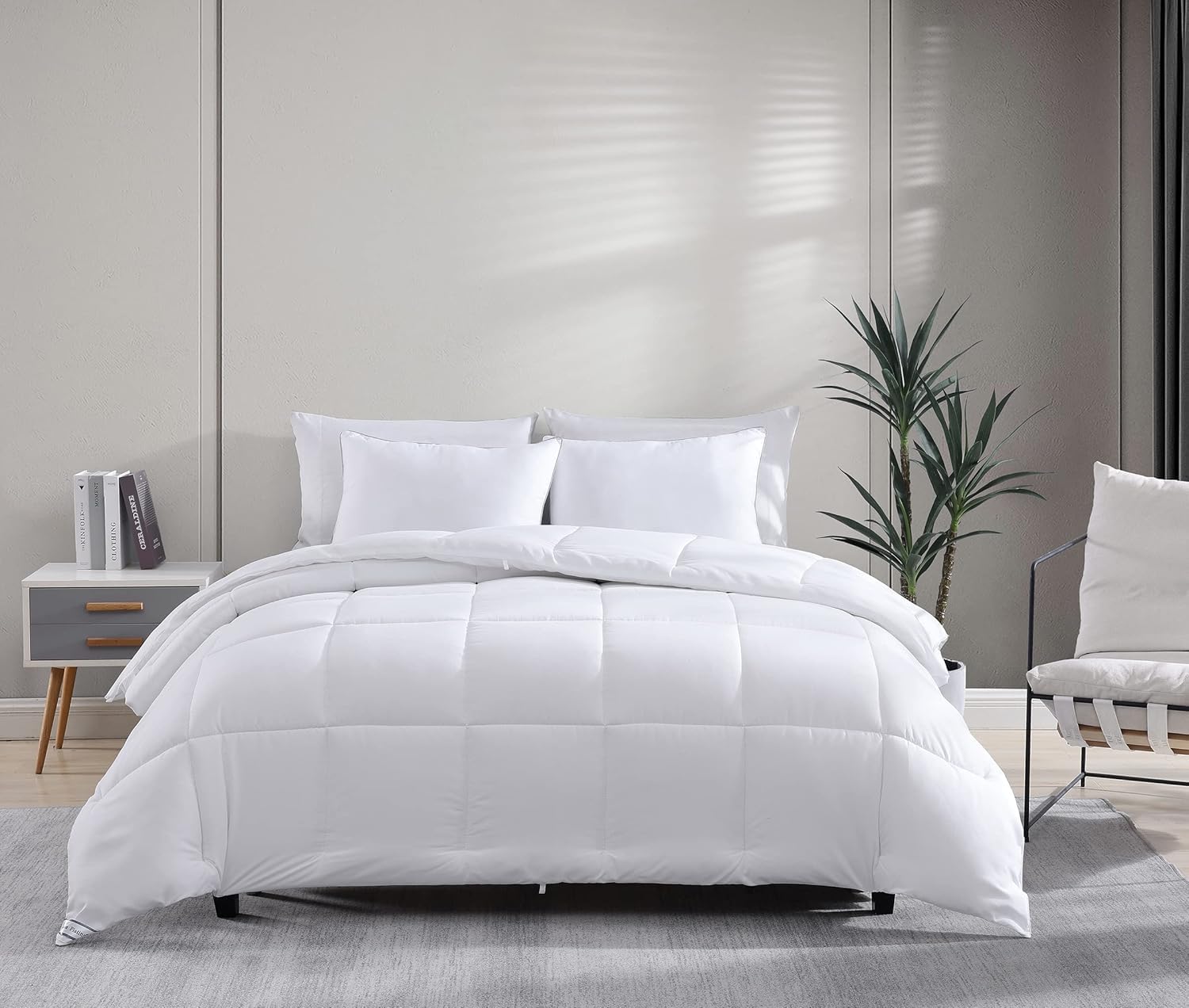 Thumbnail 6 de Casa Platino Double Duvet 10.5 Tog – Coverless Duvet with Corner Tabs, 200 x 200 cm, Black