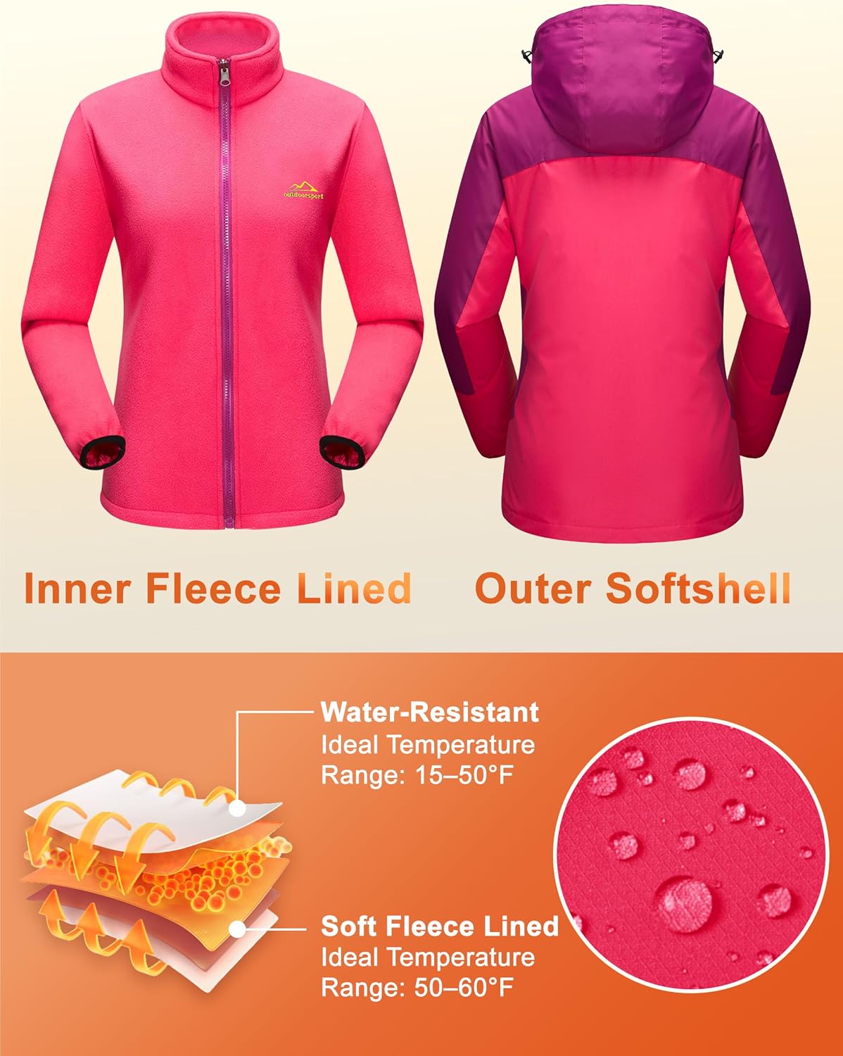 Thumbnail 4 de MAGCOMSEN 3-in-1 Women's Ski Jacket 5000mm