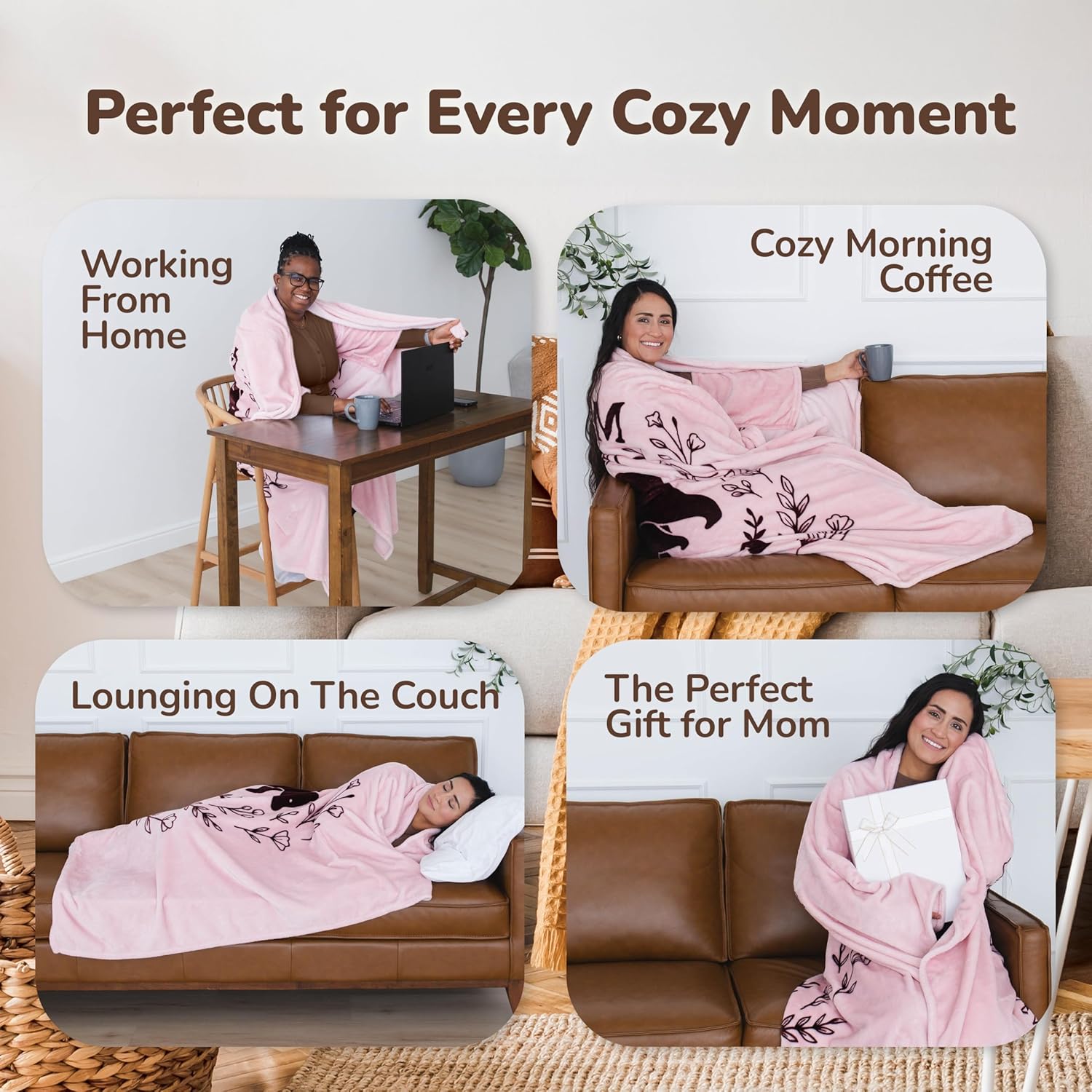 Thumbnail 3 de Super Blanky Wearable Blanket: Cozy Sleeved Comfort for Home and Travel