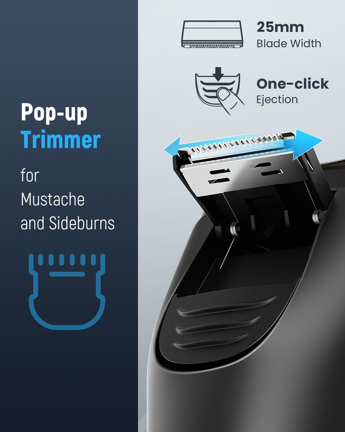 Detalle de LONKEEN Electric Razor for Men Cordless with Sensitive Skin Care