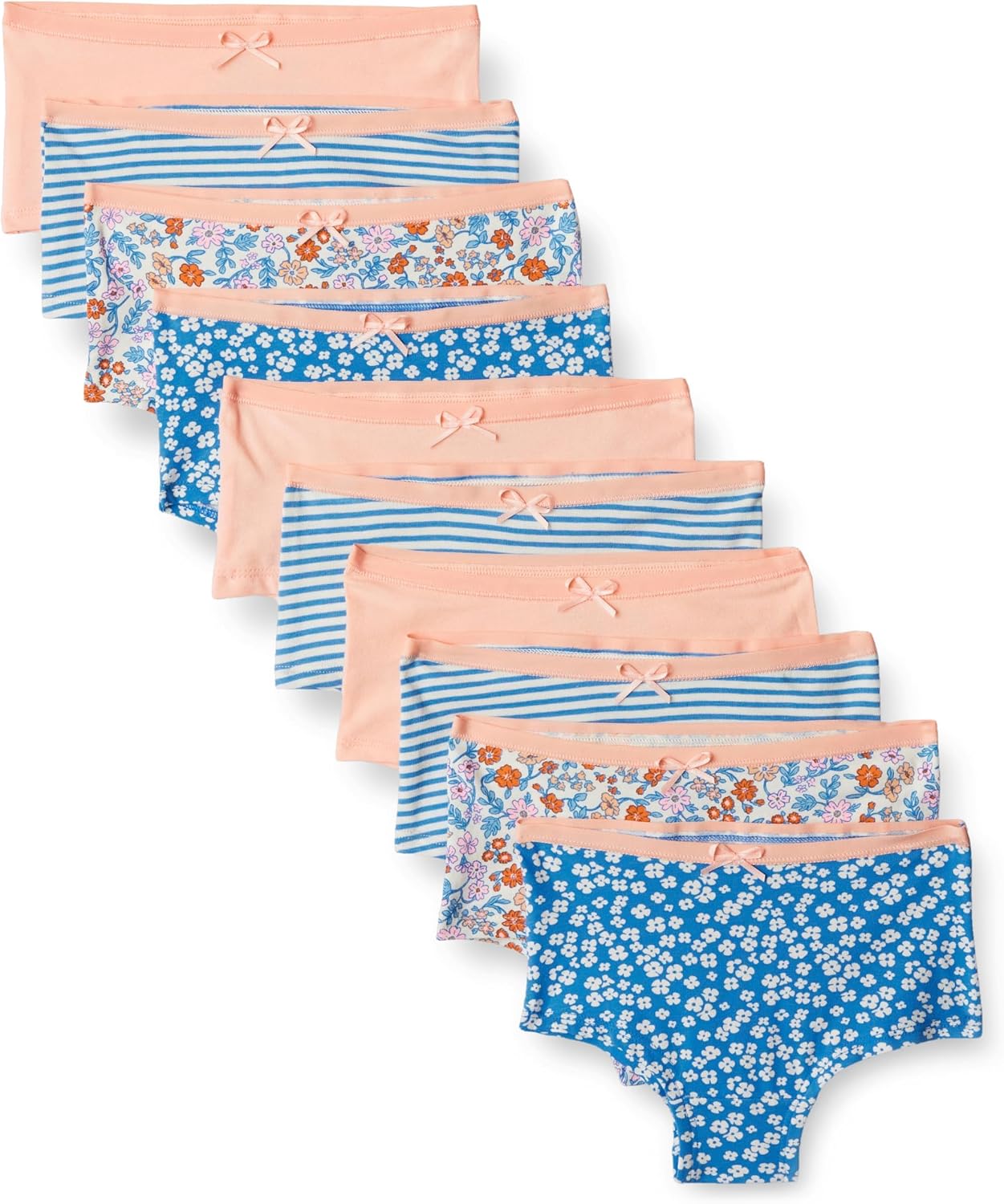 Detalle de Amazon Essentials Girl's Cotton Jersey Boyshort Underwear