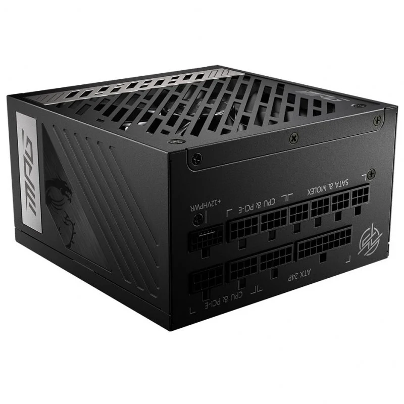 Detalle de MSI MPG A1000G fuente 1000W 80+ Gold