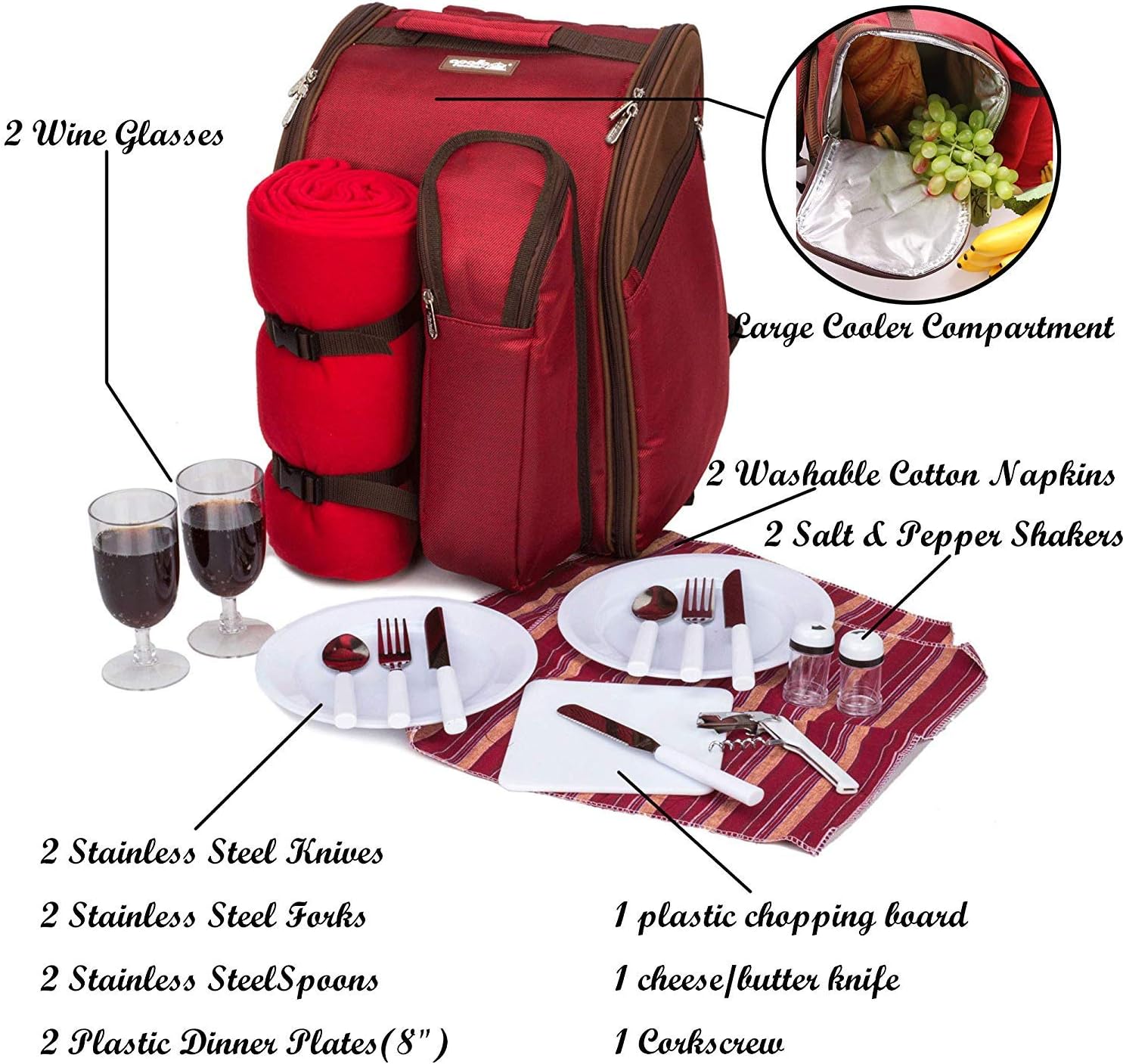 Detalle 2 de APOLLO WALKER Mochila Picnic 4 personas