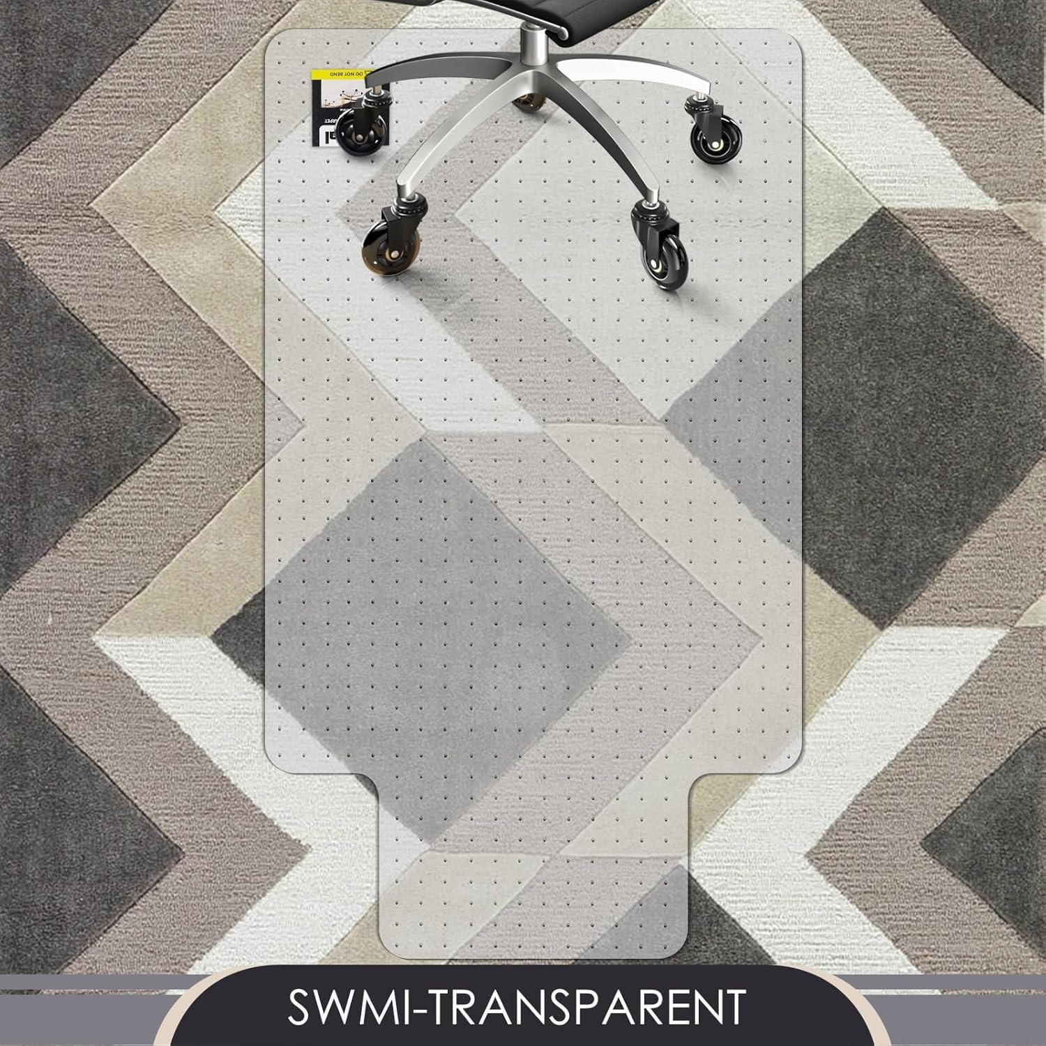 Detalle 1 de Kuyal chair mat for carpet 91x121 cm