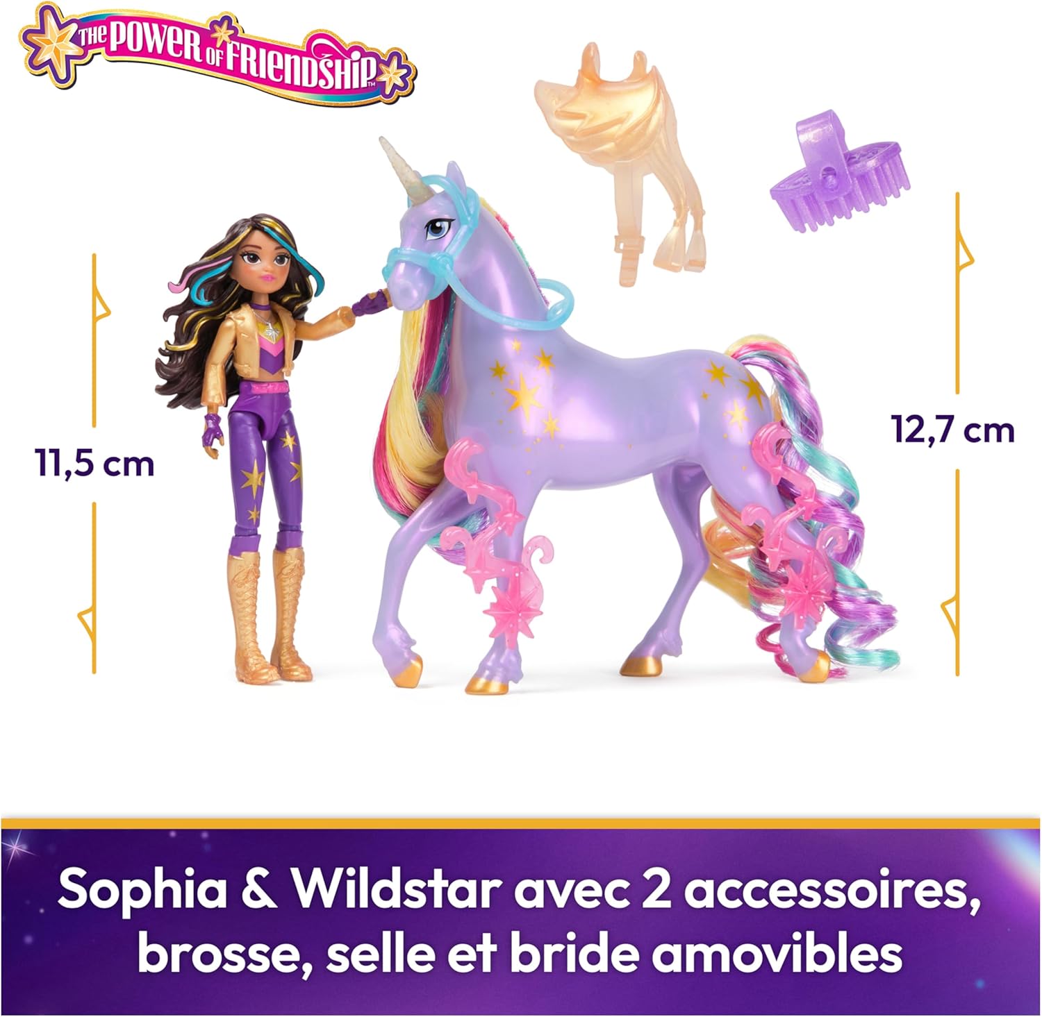 Thumbnail 2 de Unicorn Academy – L’École des Licornes : Licorne Wildstar + Poupée Sophia (coffret collection à partir de 4 ans)