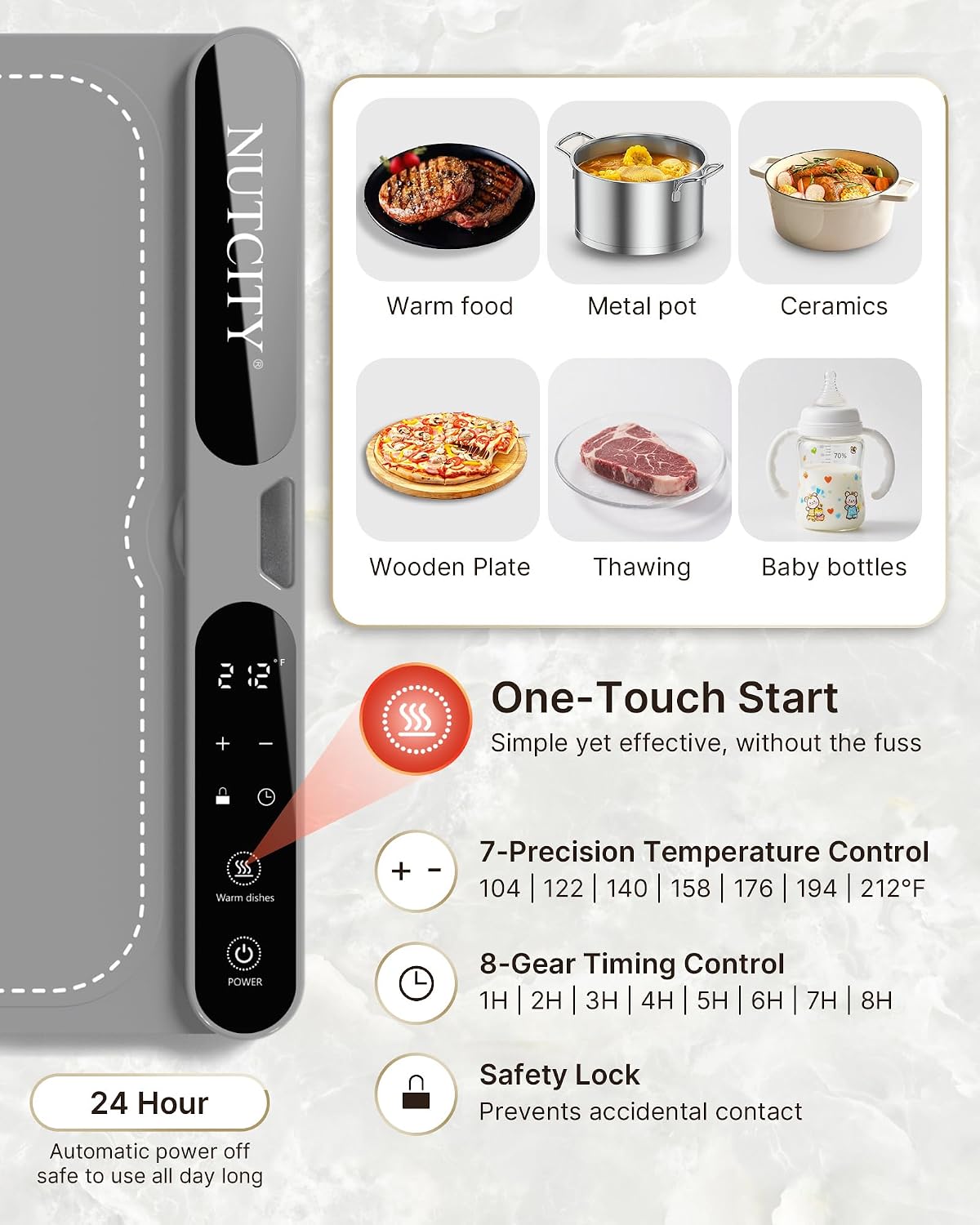 Detalle de NUTCITY Food Warming Mat 40" x 15