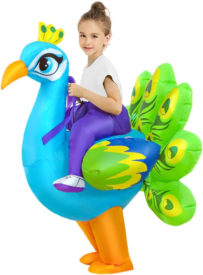 Thumbnail 6 de KOOY Inflatable Peacock Costume, 190T Polyester