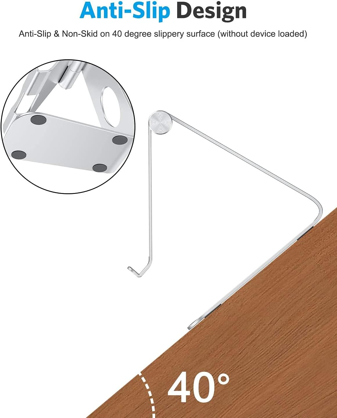 Thumbnail 6 de OMOTON Verstellbarer Tablet Ständer: Aluminium Halterung für Tablets bis 12,9 Zoll