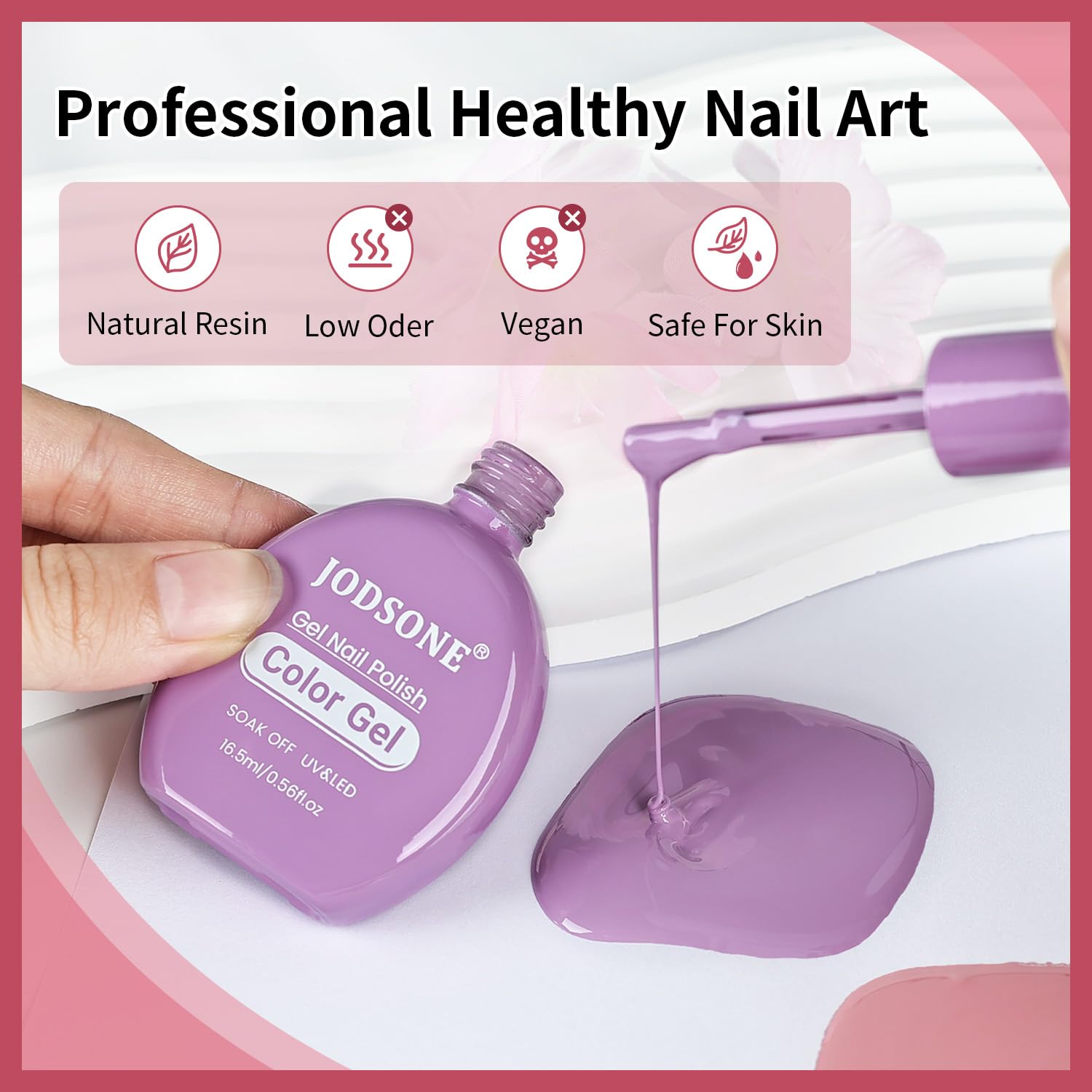 Thumbnail 5 de JODSONE 30 Farben Gel-Nagellack-Set mit 6 Funktionsgelen (Base, Top, Matt) – für ein einheitliches Farbergebnis