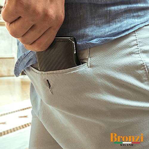 Thumbnail 6 de Bronzi Portafoglio Portacarte RFID Slim in Pelle Marrone – Design italiano, protezione e leggerezza per ogni occasione