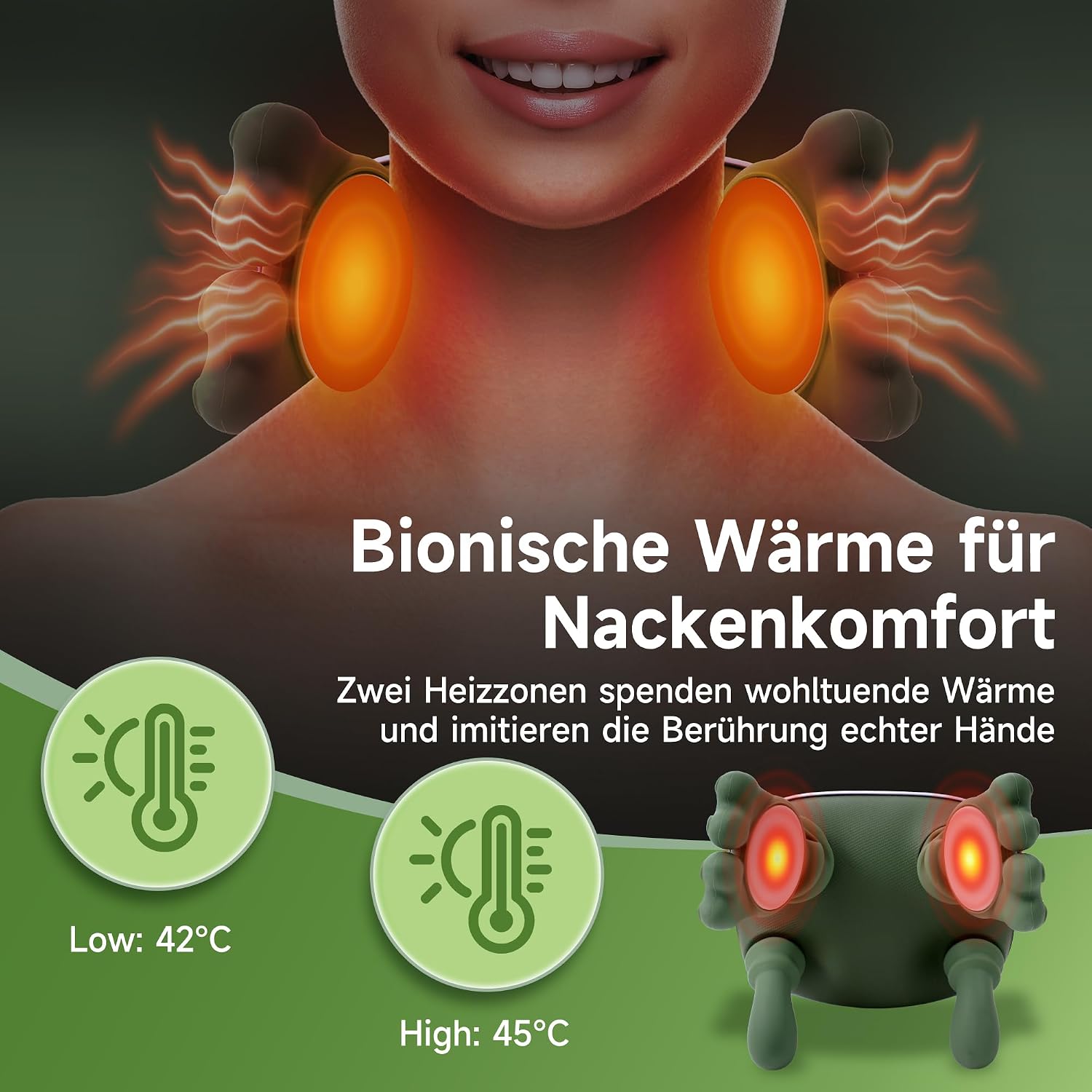 Detalle de 4D Bionische Hand NackenmassagegerĂ€t 180 Min. đ