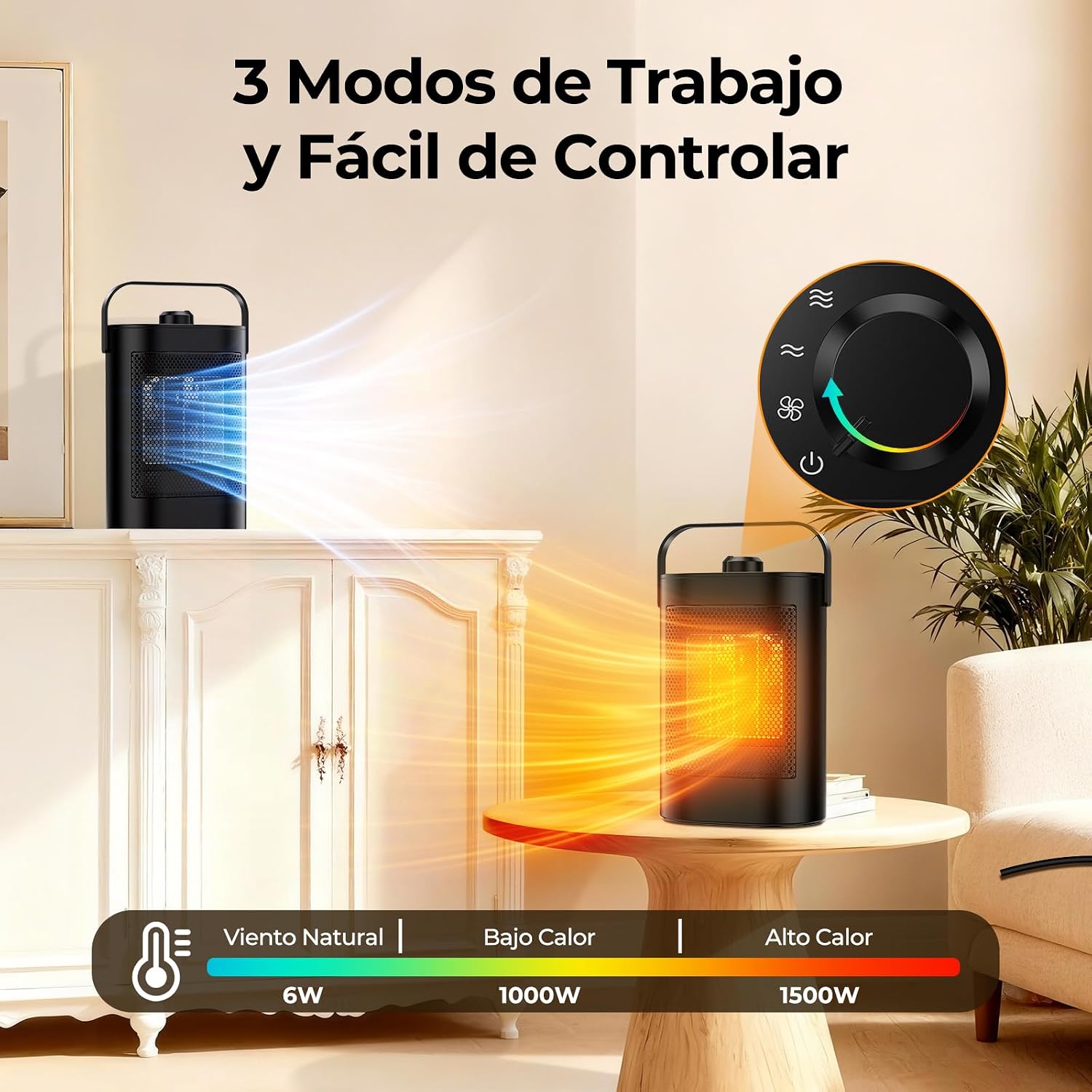 Thumbnail 2 de YOOKESEN Calefactor PTC 1500W