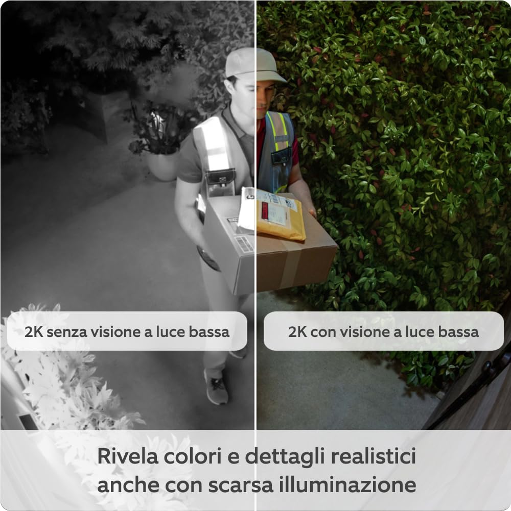 Detalle 1 de Bundle Ring: videocamera esterna Plus a batteria 2K + videocitofono a batteria (2024) con prova Ring Home 30 giorni
