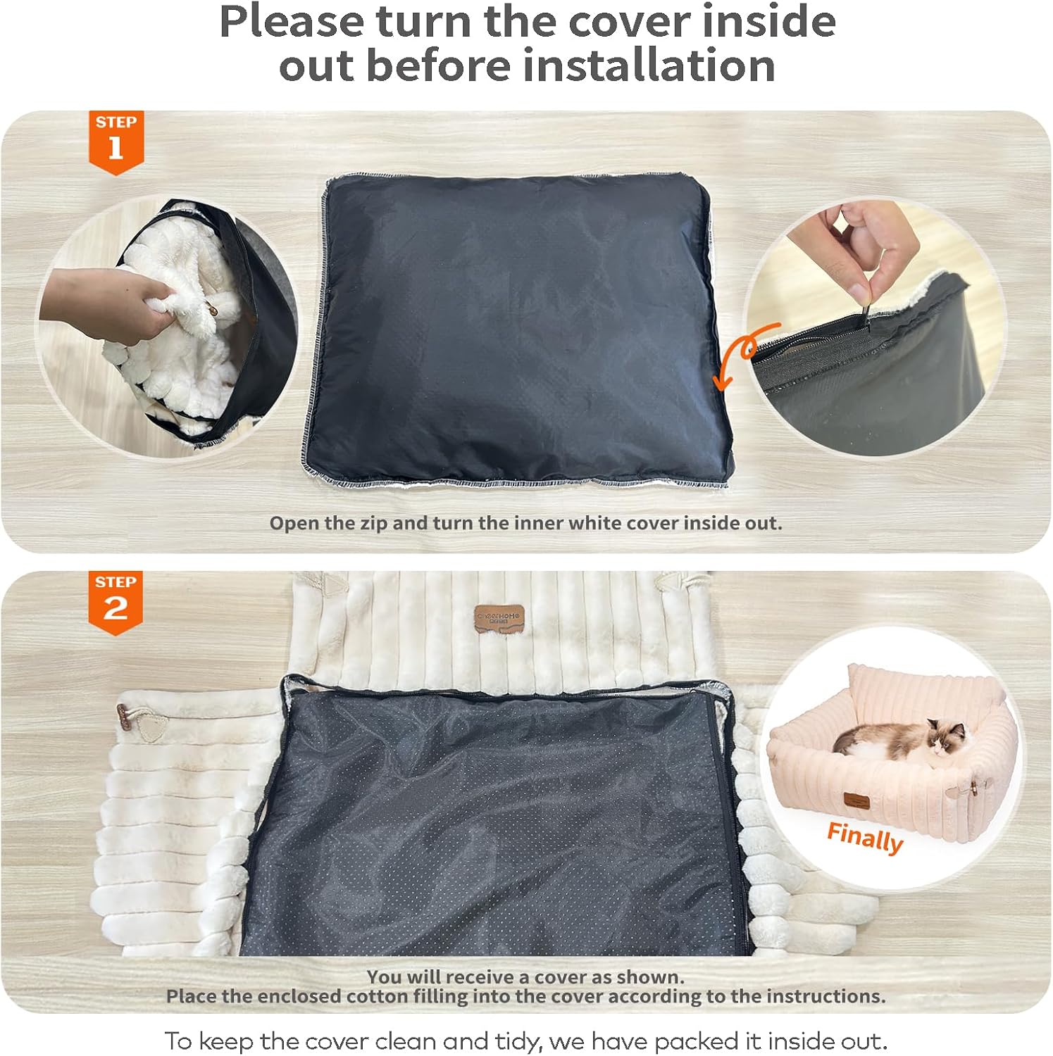 Thumbnail 4 de CheerPals Extended Cat Sofa 63×55–66 cm cat bed 🐱