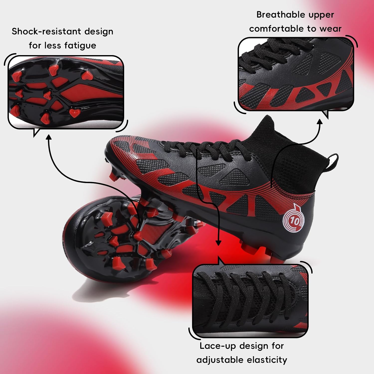 Thumbnail 6 de WOwallet Fußballschuhe für Kinder (Jungen & Mädchen) – sportliche Outdoor-Kids-Fußballschuhe