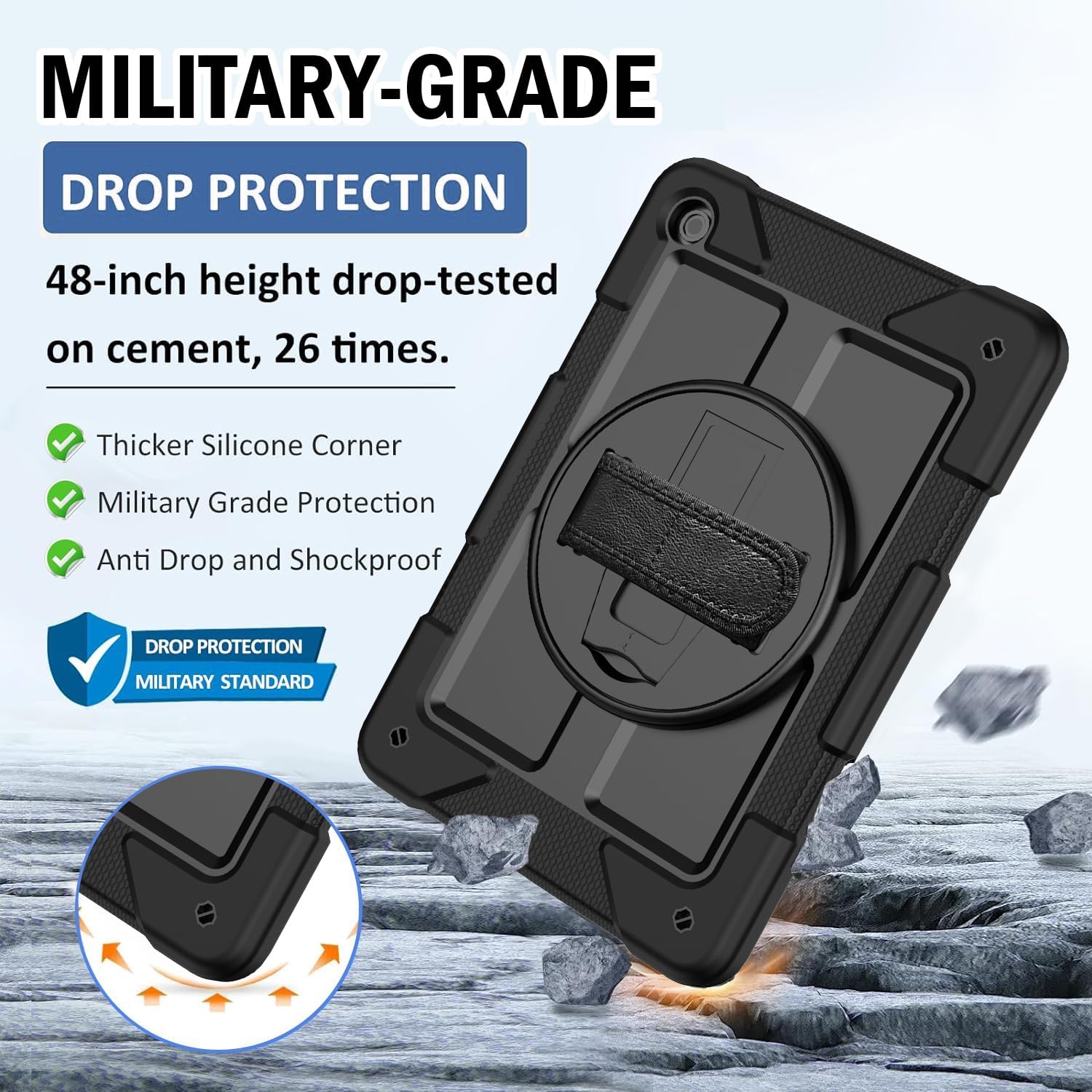 Detalle 2 de Samsung Galaxy Tab A9+ Case 11" shockproof with strap