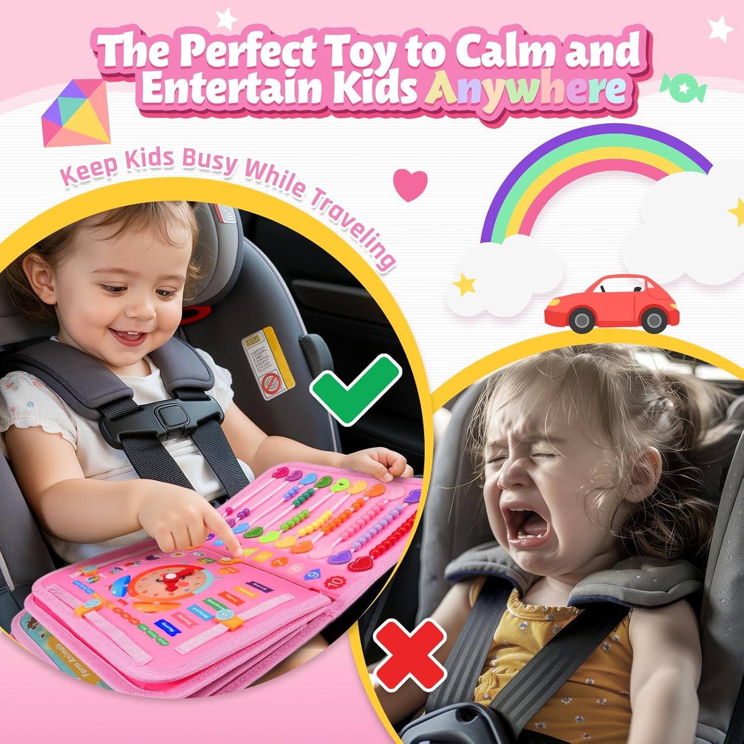 Detalle de ZOOI Busy Board Montessori Toy for 1 Year Old