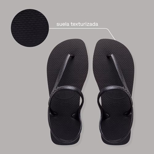 Thumbnail 3 de Havaianas Flash Urban para mujer: sandalias planas con tiras metálicas y cierre en el tobillo