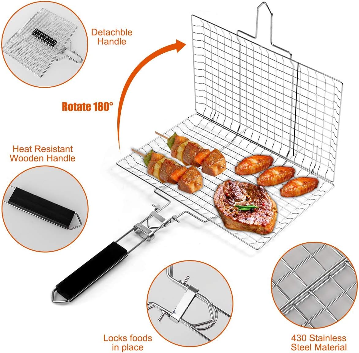 Thumbnail 1 de Pecco BBQ Grilling Basket 32x22cm 🍽