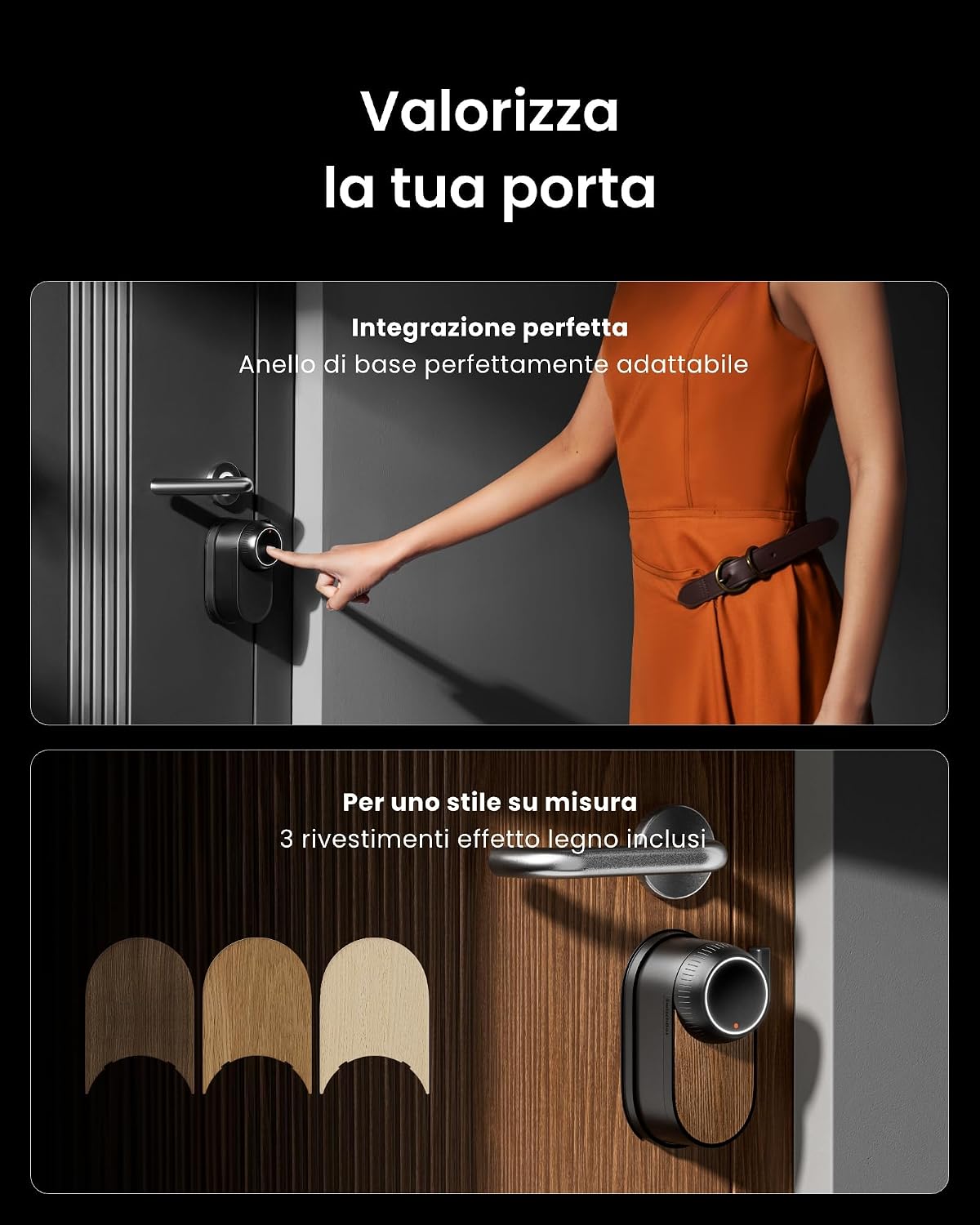 Detalle de SwitchBot Lock Ultra con Tastierino e Riconoscimento Facciale 3D: serratura smart senza trapano, con Matter e integrazione vocale