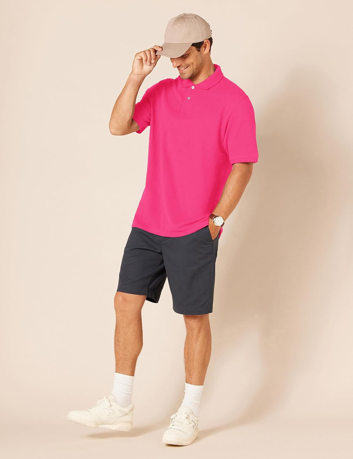 Thumbnail 3 de Amazon Essentials Herren Polohemd aus Baumwollpiqué mit normaler Passform (auch in Übergrößen)