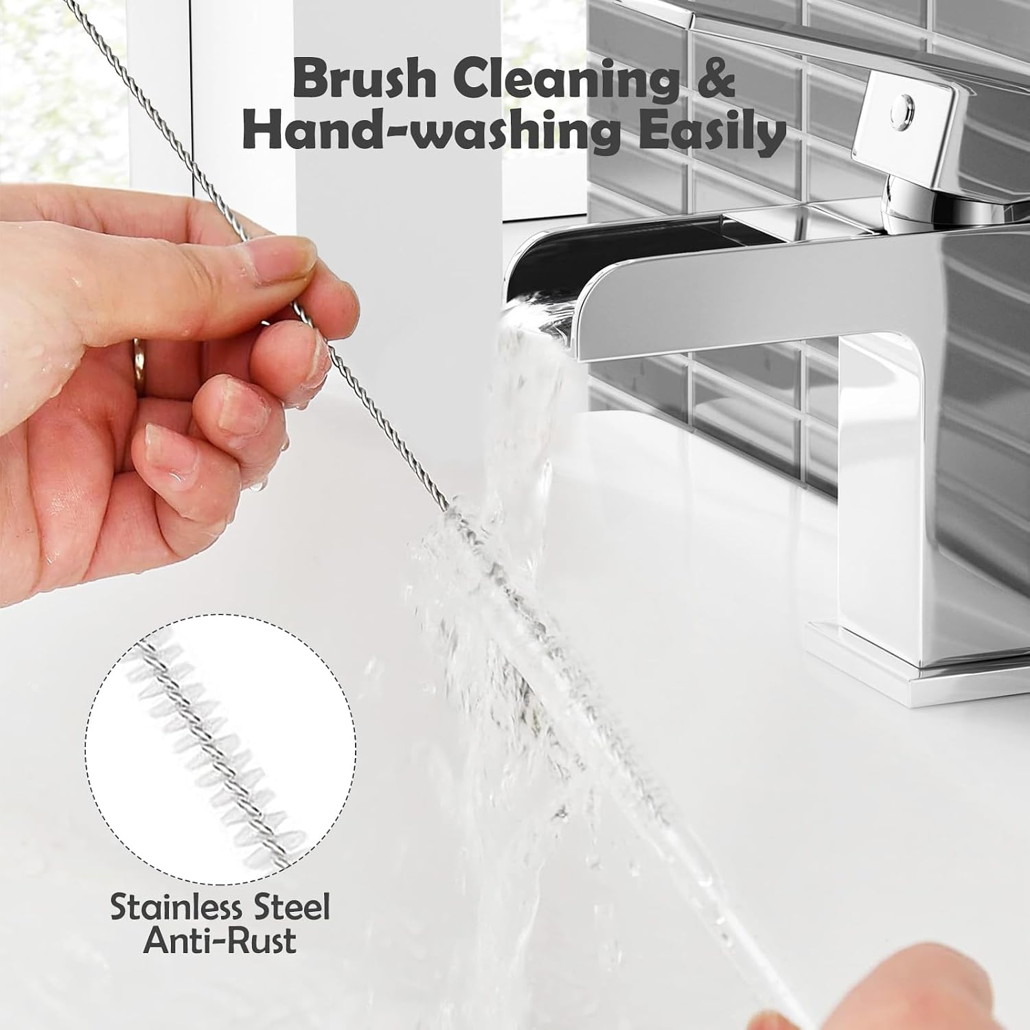 Thumbnail 6 de Byitin PEXG2505 Replacement Straws, BPA-Free, with Cleaning Brush and Caps
