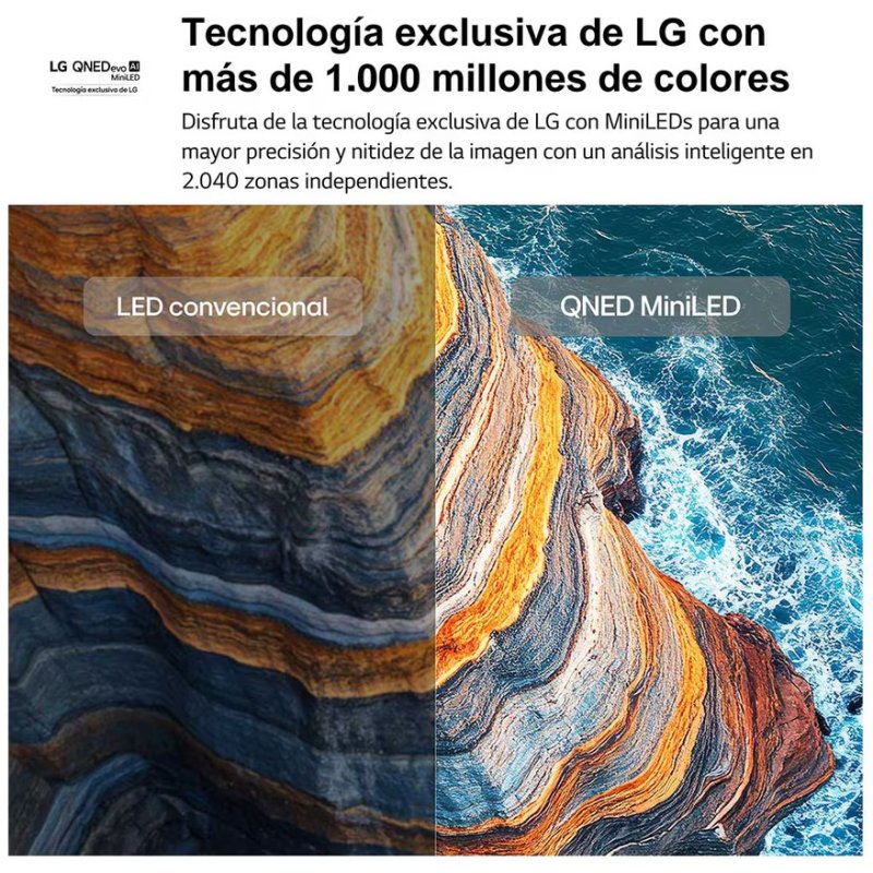 Detalle 2 de LG QNED7EB3C 55" MiniLED 4K con WebOS (55QNED7EB3C) - Cine en Casa y HDR10