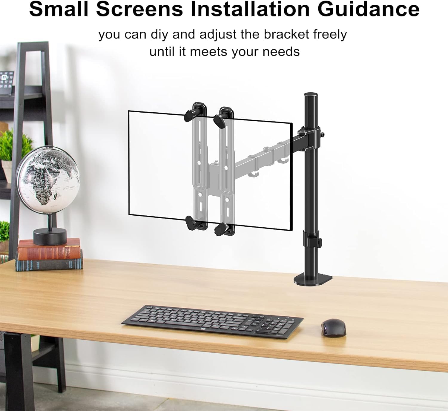 Detalle 2 de Suptek WK002 Adattatore di Montaggio VESA per Monitor 13–27" non-VESA (75×75 mm e 100×100 mm)