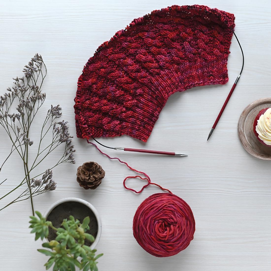 Detalle de KnitPro KP47509 wymienne końcówki dziewiarskie 7 mm, 11,5 cm, aluminiowe