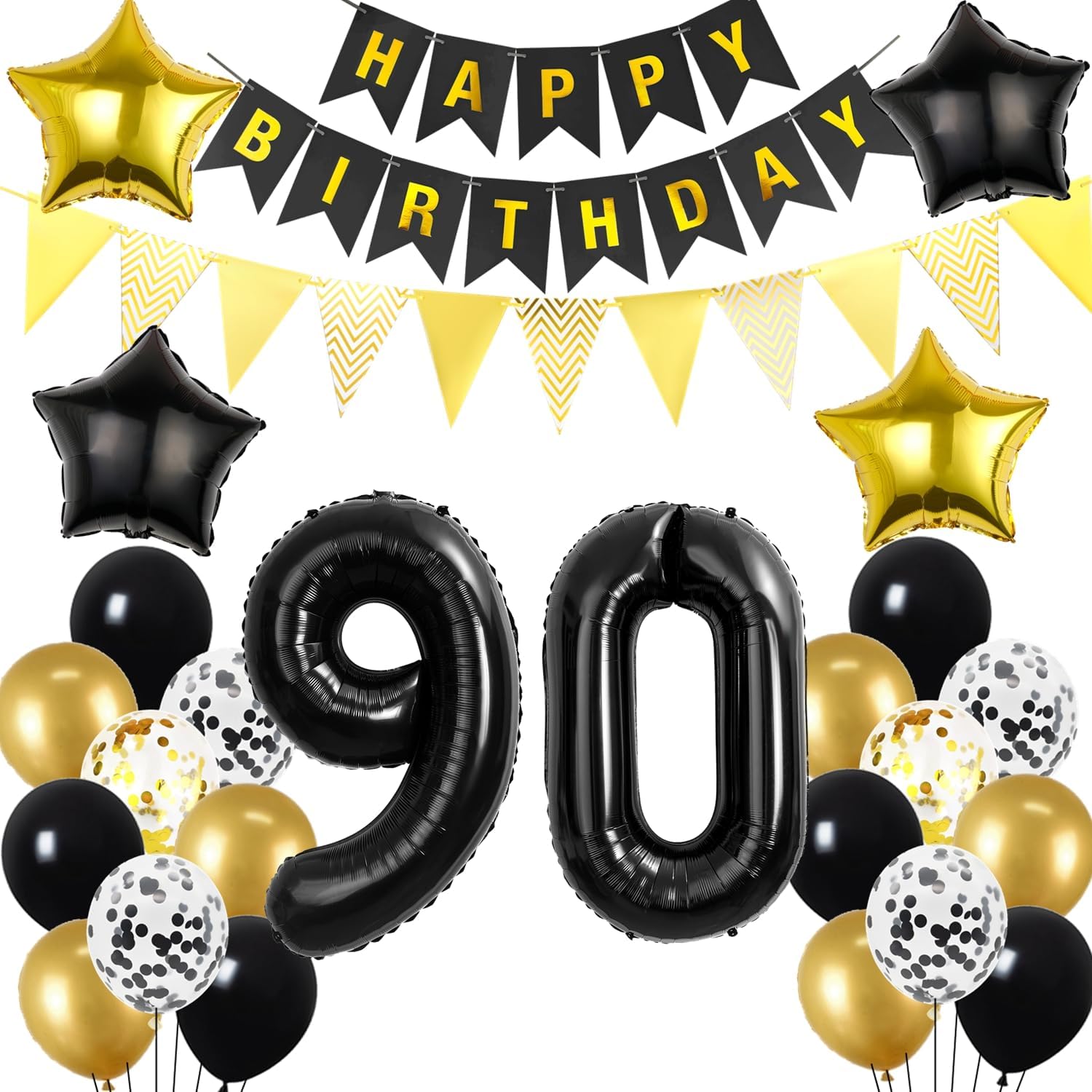 Detalle de Hopewey 90. Geburtstag Ballonset 57-teilig đ